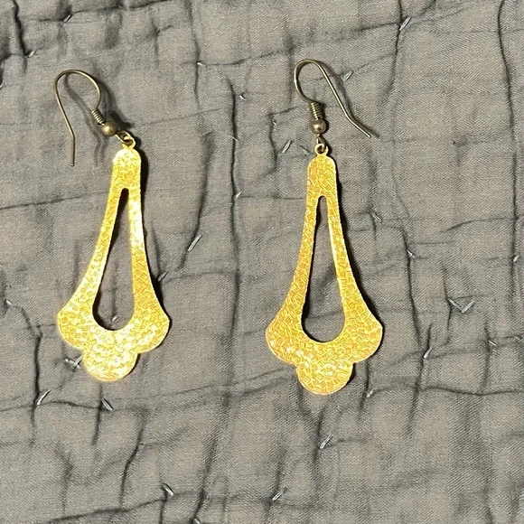 Vintage Cloisonné dangle earrings - Picture 2 of 2